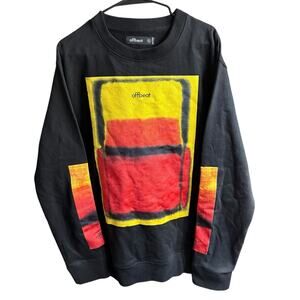 Offbeat Heavyweight Sweatshirt Men's XL Black Rothko Cotton Colorful Streetwear